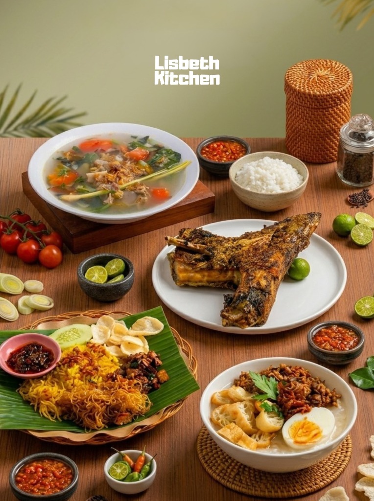 Meja Sajian Lengkap Lisbeth Kitchen